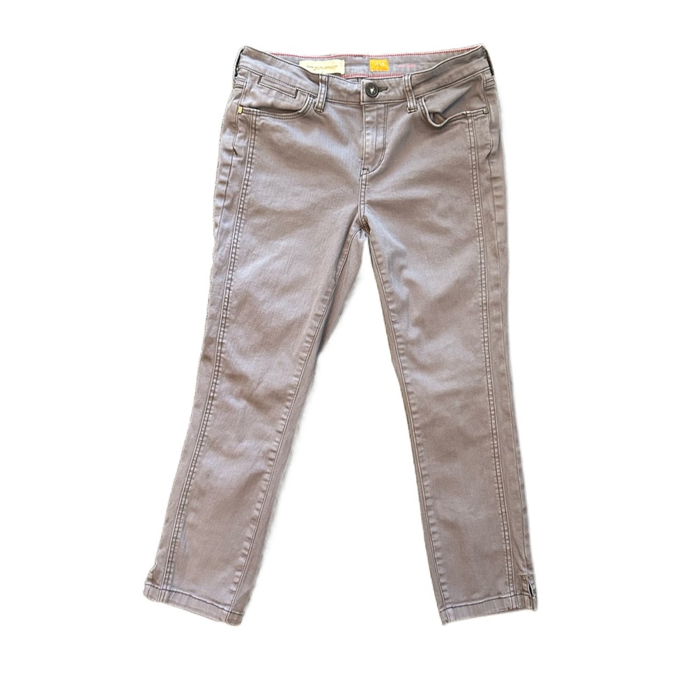 Pilcro and the letterpress Anthropologie Stet fit gray jeans waist size 28